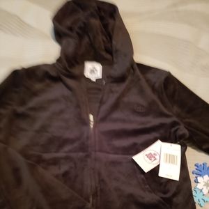 Juicy Couture Black Velvet Hoodie NWT